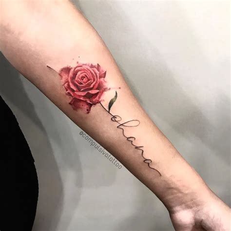 imagenes de tatuajes con el nombre rosa